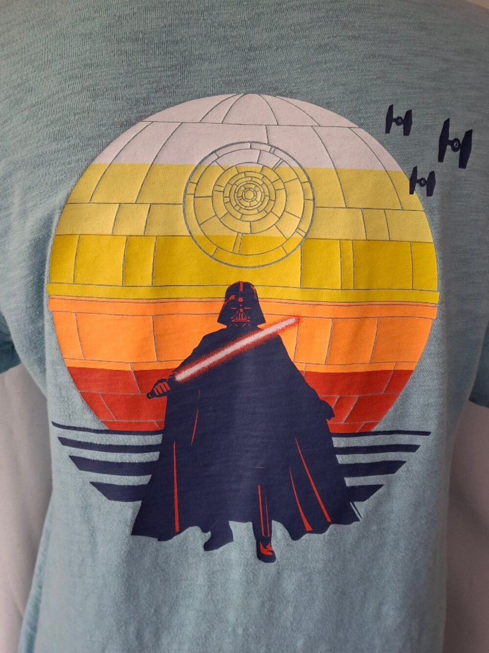 Star Wars Death Star Sunset Darth Vader T-Shirt Sz XXL